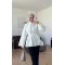 White lace Mandarin Collar Blouse