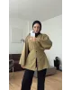 Buttoned Voile Shirt – Olive Green