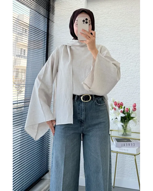 Wide Leg Jeans – Vintage Light Wash code:710