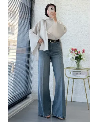 Wide Leg Jeans – Vintage Light Wash code:710