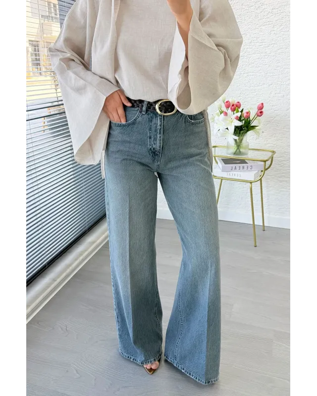 Wide Leg Jeans – Vintage Light Wash code:710