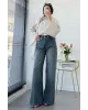 Wide Leg Jeans – Classic Blue Wash code:709