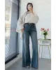 Wide Leg Jeans – Classic Blue Wash code:709