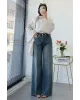 Wide Leg Jeans – Classic Blue Wash code:709