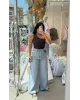 Light Blue Wide Leg Jeans