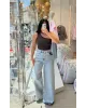 Light Blue Wide Leg Jeans