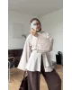 Beige Flowy Sleeve Blouse
