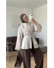 Beige Flowy Sleeve Blouse