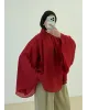 Vintage Wide Sleeve Shirt – Red