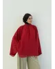 Vintage Wide Sleeve Shirt – Red