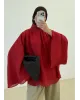 Vintage Wide Sleeve Shirt – Red
