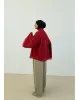 Vintage Wide Sleeve Shirt – Red