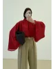 Vintage Wide Sleeve Shirt – Red