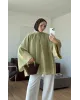 Vintage Wide Sleeve Shirt – Light Green