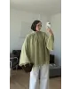 Vintage Wide Sleeve Shirt – Light Green