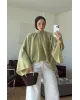 Vintage Wide Sleeve Shirt – Light Green