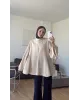 Cream Modal Ruffle Blouse