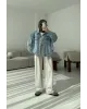 Oversized Light Blue Denim Jacket
