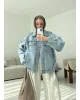 Oversized Light Blue Denim Jacket