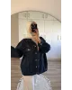 Dark Blue Oversized Denim Jacket