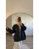 Dark Blue Oversized Denim Jacket