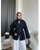 Belted Denim Wrap Jacket