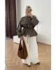 Oversized Khaki Parka Jacket