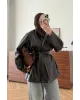 H&M Model Lined Leather Trench Coat – Dark Brown