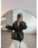 H&M Model Lined Leather Trench Coat – Dark Brown