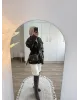 H&M Model Lined Leather Trench Coat – Dark Brown