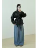 H&M Model Lined Leather Trench Coat – Black