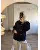Dark Blue Chinese-Inspired Denim Jacket