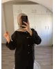 Black Chinese-Inspired Denim Jacket
