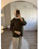 Olive Green Chinese-Inspired Denim Jacket