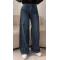 Washed Blue Wide Leg Jeans