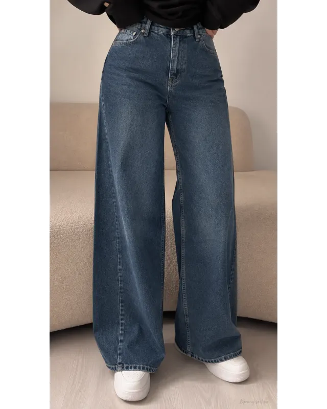Light Wash Wide Leg Jeans