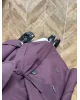 Plum Belted Mid-Length Trench Coat