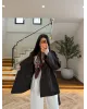 Dark Brown Belted Mid-Length Trench Coat