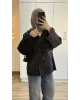 Black Belted Mid-Length Trench Coat