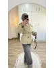 Beige Belted Mid-Length Trench Coat