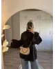 Dark Brown Long Belted Coat