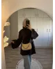 Dark Brown Long Belted Coat