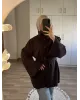 Dark Plum Long Belted Coat