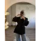 Black Long Belted Coat