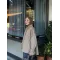 Mink Beige Belted Oversized Jacket