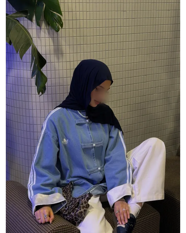 Adidas Chinese-Style Denim Jacket