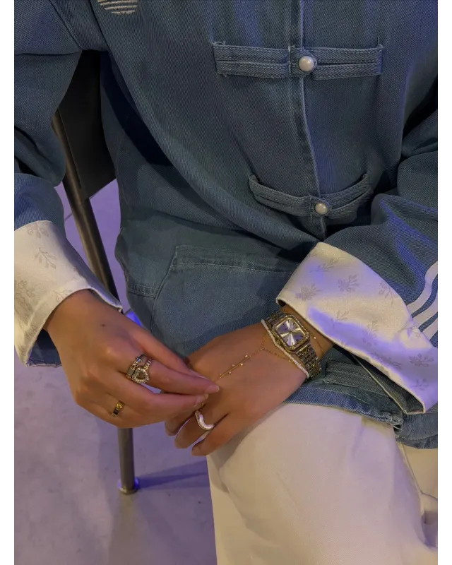Adidas Chinese-Style Denim Jacket