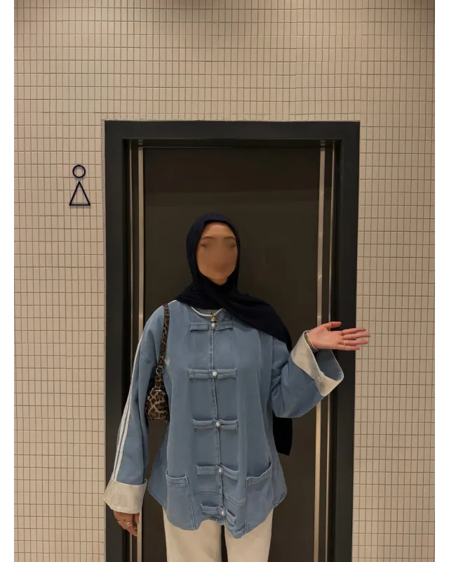 Adidas Chinese-Style Denim Jacket