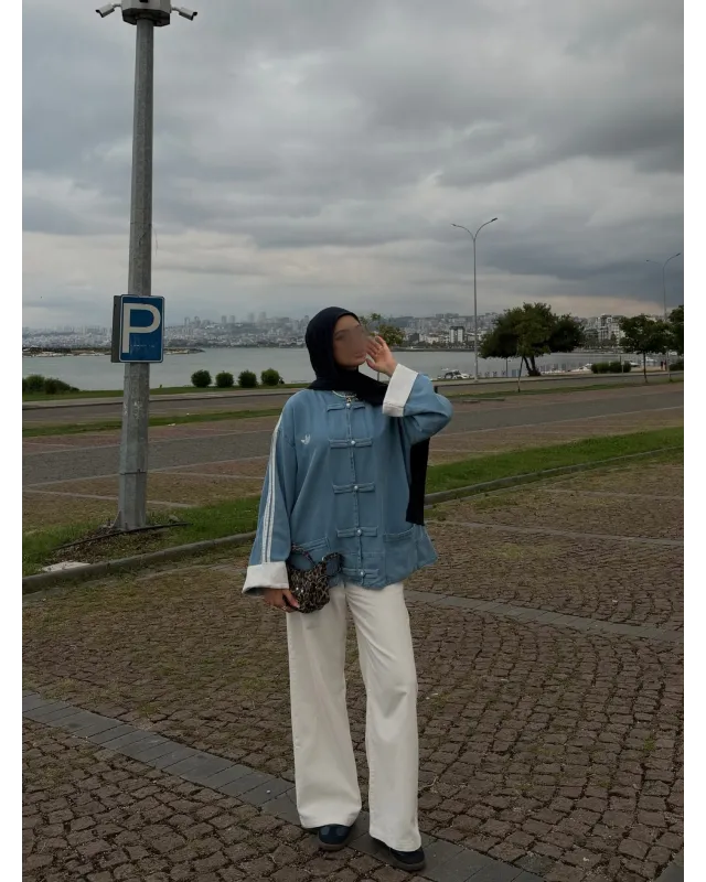 Adidas Chinese-Style Denim Jacket