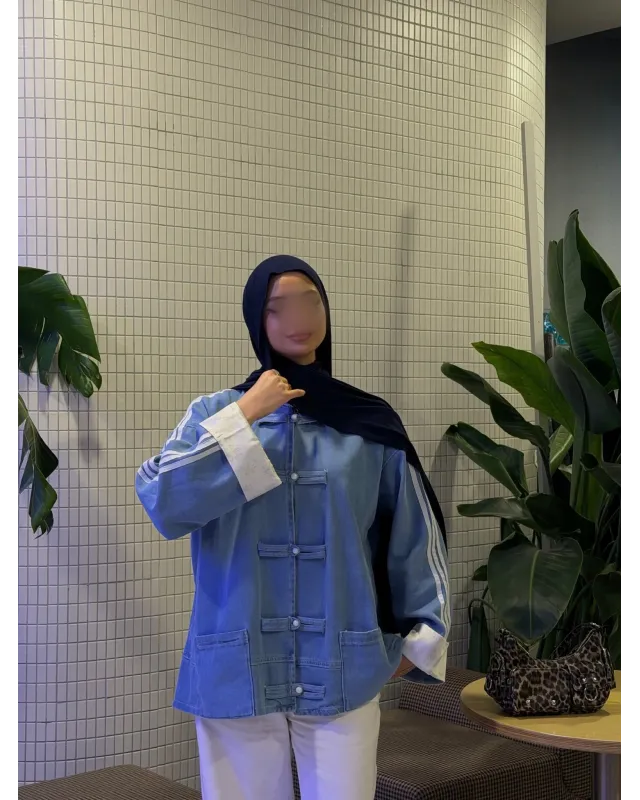 Adidas Chinese-Style Denim Jacket